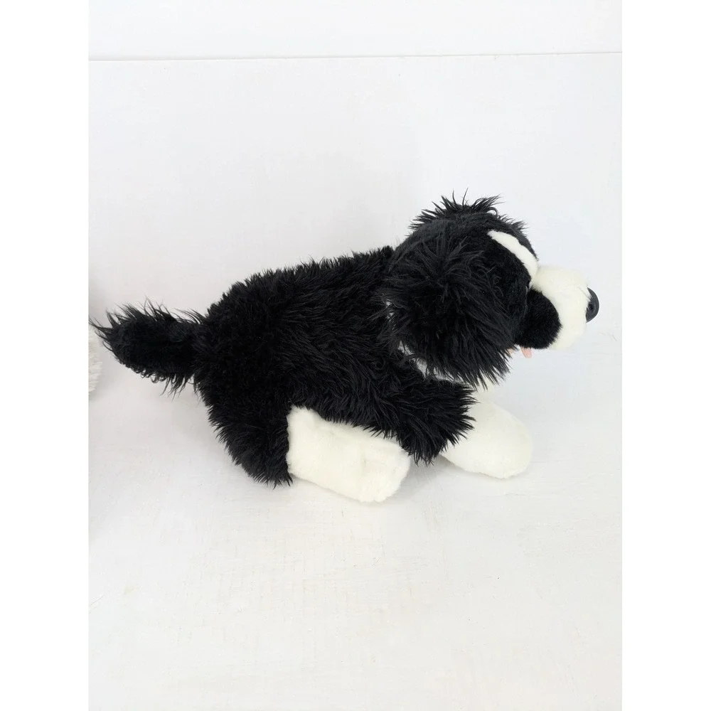 Build-A-Bear Plush Dog Puppy Lot Beagle Border Collie Realistic Black Brown BAB